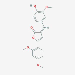 molecular formula C20H18O6 B422869 5-(2,4-dimethoxyphenyl)-3-(4-hydroxy-3-methoxybenzylidene)-2(3H)-furanone 