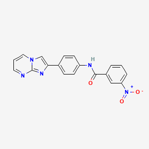 N-(4-imidazo[1,2-a]pyrimidin-2-ylphenyl)-3-nitrobenzamide