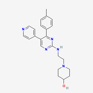 1-(2-{[4-(4-methylphenyl)-5-pyridin-4-ylpyrimidin-2-yl]amino}ethyl)piperidin-4-ol