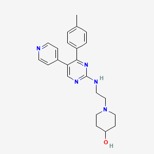 molecular formula C23H27N5O B4228728 1-(2-{[4-(4-methylphenyl)-5-pyridin-4-ylpyrimidin-2-yl]amino}ethyl)piperidin-4-ol 