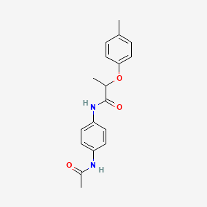 N-[4-(acetylamino)phenyl]-2-(4-methylphenoxy)propanamide
