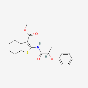 methyl 2-{[2-(4-methylphenoxy)propanoyl]amino}-4,5,6,7-tetrahydro-1-benzothiophene-3-carboxylate