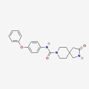 3-oxo-N-(4-phenoxyphenyl)-2,8-diazaspiro[4.5]decane-8-carboxamide