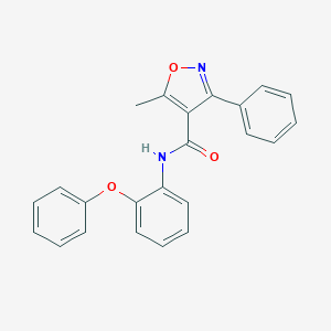 molecular formula C23H18N2O3 B422884 5-methyl-N-(2-phenoxyphenyl)-3-phenyl-1,2-oxazole-4-carboxamide 