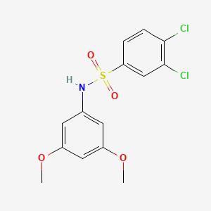 molecular formula C14H13Cl2NO4S B4228853 3,4-dichloro-N-(3,5-dimethoxyphenyl)benzenesulfonamide 