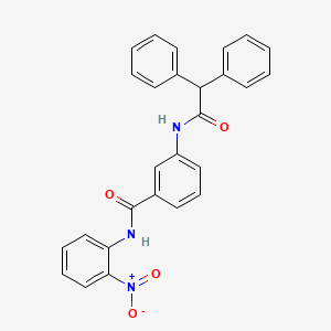 molecular formula C27H21N3O4 B4228854 3-[(diphenylacetyl)amino]-N-(2-nitrophenyl)benzamide 