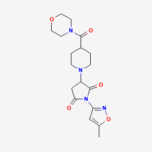 1-(5-methyl-3-isoxazolyl)-3-[4-(4-morpholinylcarbonyl)-1-piperidinyl]-2,5-pyrrolidinedione