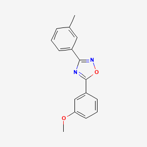 5-(3-methoxyphenyl)-3-(3-methylphenyl)-1,2,4-oxadiazole