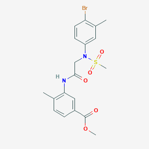 methyl 3-{[N-(4-bromo-3-methylphenyl)-N-(methylsulfonyl)glycyl]amino}-4-methylbenzoate