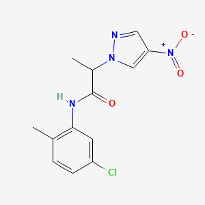 N-(5-chloro-2-methylphenyl)-2-(4-nitro-1H-pyrazol-1-yl)propanamide