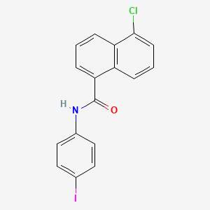 molecular formula C17H11ClINO B4229004 5-chloro-N-(4-iodophenyl)-1-naphthamide 