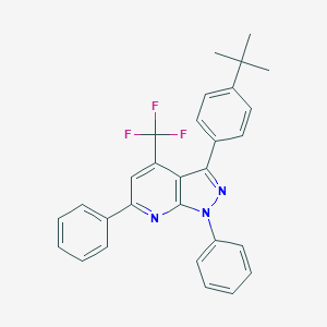 3-(4-tert-butylphenyl)-1,6-diphenyl-4-(trifluoromethyl)-1H-pyrazolo[3,4-b]pyridine