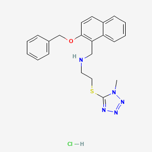 N-{[2-(benzyloxy)-1-naphthyl]methyl}-2-[(1-methyl-1H-tetrazol-5-yl)thio]ethanamine hydrochloride