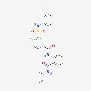 N-{2-[(sec-butylamino)carbonyl]phenyl}-3-{[(2,5-dimethylphenyl)amino]sulfonyl}-4-methylbenzamide