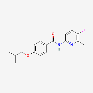 N-(5-iodo-6-methyl-2-pyridinyl)-4-isobutoxybenzamide