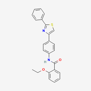 molecular formula C24H20N2O2S B4229134 2-ethoxy-N-[4-(2-phenyl-1,3-thiazol-4-yl)phenyl]benzamide 