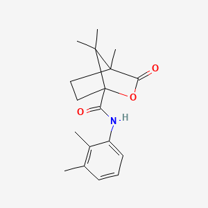 molecular formula C18H23NO3 B4229140 N-(2,3-dimethylphenyl)-4,7,7-trimethyl-3-oxo-2-oxabicyclo[2.2.1]heptane-1-carboxamide 