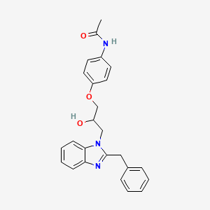 N-{4-[3-(2-benzyl-1H-benzimidazol-1-yl)-2-hydroxypropoxy]phenyl}acetamide