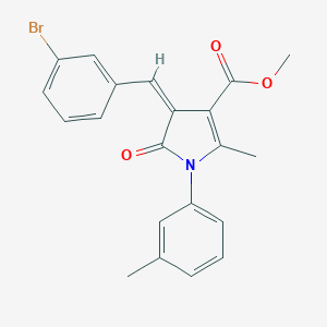 methyl 4-(3-bromobenzylidene)-2-methyl-1-(3-methylphenyl)-5-oxo-4,5-dihydro-1H-pyrrole-3-carboxylate