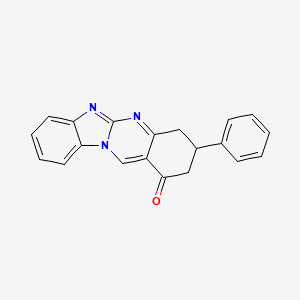 molecular formula C20H15N3O B4229239 3-phenyl-3,4-dihydrobenzimidazo[2,1-b]quinazolin-1(2H)-one 