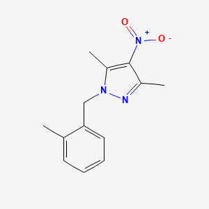 molecular formula C13H15N3O2 B4229302 3,5-dimethyl-1-(2-methylbenzyl)-4-nitro-1H-pyrazole CAS No. 898050-18-5