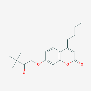 4-butyl-7-(3,3-dimethyl-2-oxobutoxy)-2H-chromen-2-one