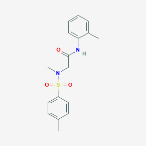 molecular formula C17H20N2O3S B422938 2-[methyl-(4-methylphenyl)sulfonylamino]-N-(2-methylphenyl)acetamide CAS No. 428844-61-5