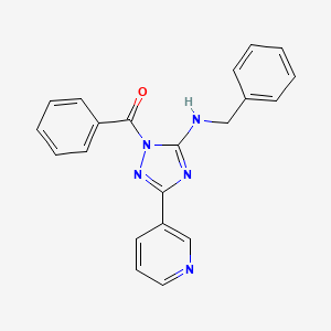 1-benzoyl-N-benzyl-3-(3-pyridinyl)-1H-1,2,4-triazol-5-amine