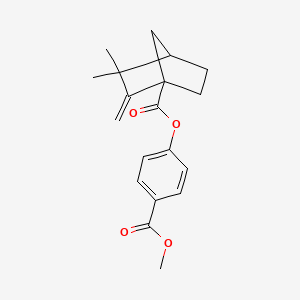 4-(methoxycarbonyl)phenyl 3,3-dimethyl-2-methylenebicyclo[2.2.1]heptane-1-carboxylate
