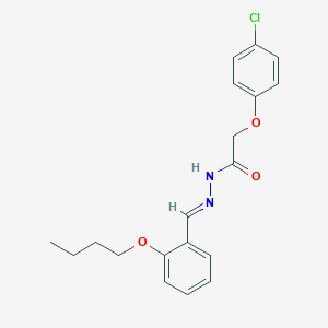 molecular formula C19H21ClN2O3 B422943 N'-(2-butoxybenzylidene)-2-(4-chlorophenoxy)acetohydrazide 