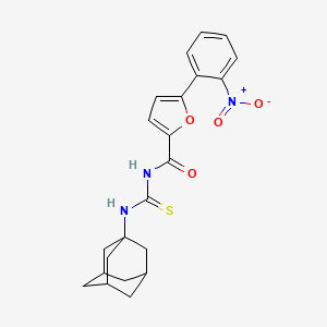 N-[(1-adamantylamino)carbonothioyl]-5-(2-nitrophenyl)-2-furamide