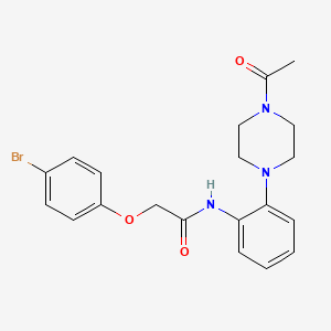 N-[2-(4-acetyl-1-piperazinyl)phenyl]-2-(4-bromophenoxy)acetamide