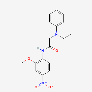 molecular formula C17H19N3O4 B4229530 N~2~-ethyl-N~1~-(2-methoxy-4-nitrophenyl)-N~2~-phenylglycinamide 