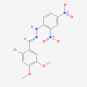2-Bromo-4,5-dimethoxybenzaldehyde {2,4-bisnitrophenyl}hydrazone