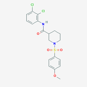 molecular formula C19H20Cl2N2O4S B4229573 N-(2,3-dichlorophenyl)-1-[(4-methoxyphenyl)sulfonyl]-3-piperidinecarboxamide 