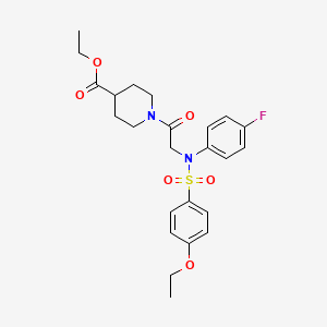 ethyl 1-[N-[(4-ethoxyphenyl)sulfonyl]-N-(4-fluorophenyl)glycyl]-4-piperidinecarboxylate