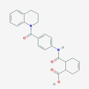 6-({[4-(3,4-dihydro-1(2H)-quinolinylcarbonyl)phenyl]amino}carbonyl)-3-cyclohexene-1-carboxylic acid