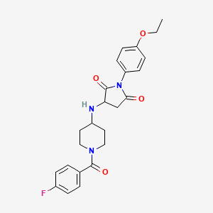 1-(4-ethoxyphenyl)-3-{[1-(4-fluorobenzoyl)-4-piperidinyl]amino}-2,5-pyrrolidinedione