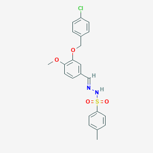 N'-{3-[(4-chlorobenzyl)oxy]-4-methoxybenzylidene}-4-methylbenzenesulfonohydrazide