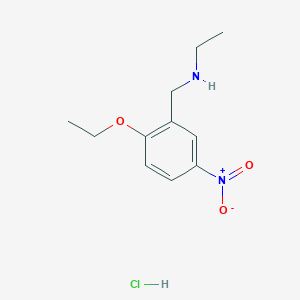 molecular formula C11H17ClN2O3 B4229708 N-(2-ethoxy-5-nitrobenzyl)ethanamine hydrochloride 