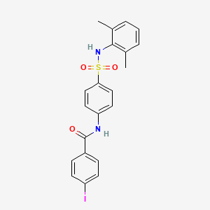 N-(4-{[(2,6-dimethylphenyl)amino]sulfonyl}phenyl)-4-iodobenzamide