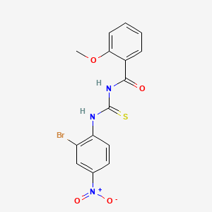 N-{[(2-bromo-4-nitrophenyl)amino]carbonothioyl}-2-methoxybenzamide