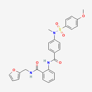 N-(2-furylmethyl)-2-({4-[[(4-methoxyphenyl)sulfonyl](methyl)amino]benzoyl}amino)benzamide
