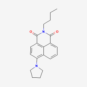 2-butyl-6-(1-pyrrolidinyl)-1H-benzo[de]isoquinoline-1,3(2H)-dione