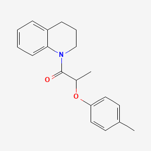 molecular formula C19H21NO2 B4229887 1-[2-(4-methylphenoxy)propanoyl]-1,2,3,4-tetrahydroquinoline 