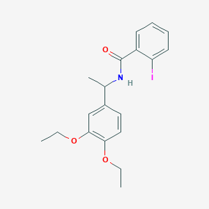 molecular formula C19H22INO3 B4229930 N-[1-(3,4-diethoxyphenyl)ethyl]-2-iodobenzamide 