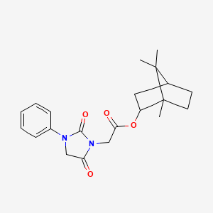 1,7,7-trimethylbicyclo[2.2.1]hept-2-yl (2,5-dioxo-3-phenyl-1-imidazolidinyl)acetate