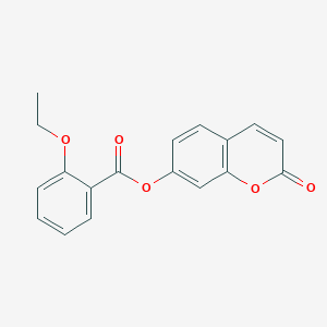 molecular formula C18H14O5 B4229964 2-oxo-2H-chromen-7-yl 2-ethoxybenzoate 