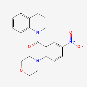 1-[2-(4-morpholinyl)-5-nitrobenzoyl]-1,2,3,4-tetrahydroquinoline