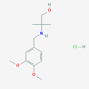 2-[(3,4-dimethoxybenzyl)amino]-2-methyl-1-propanol hydrochloride